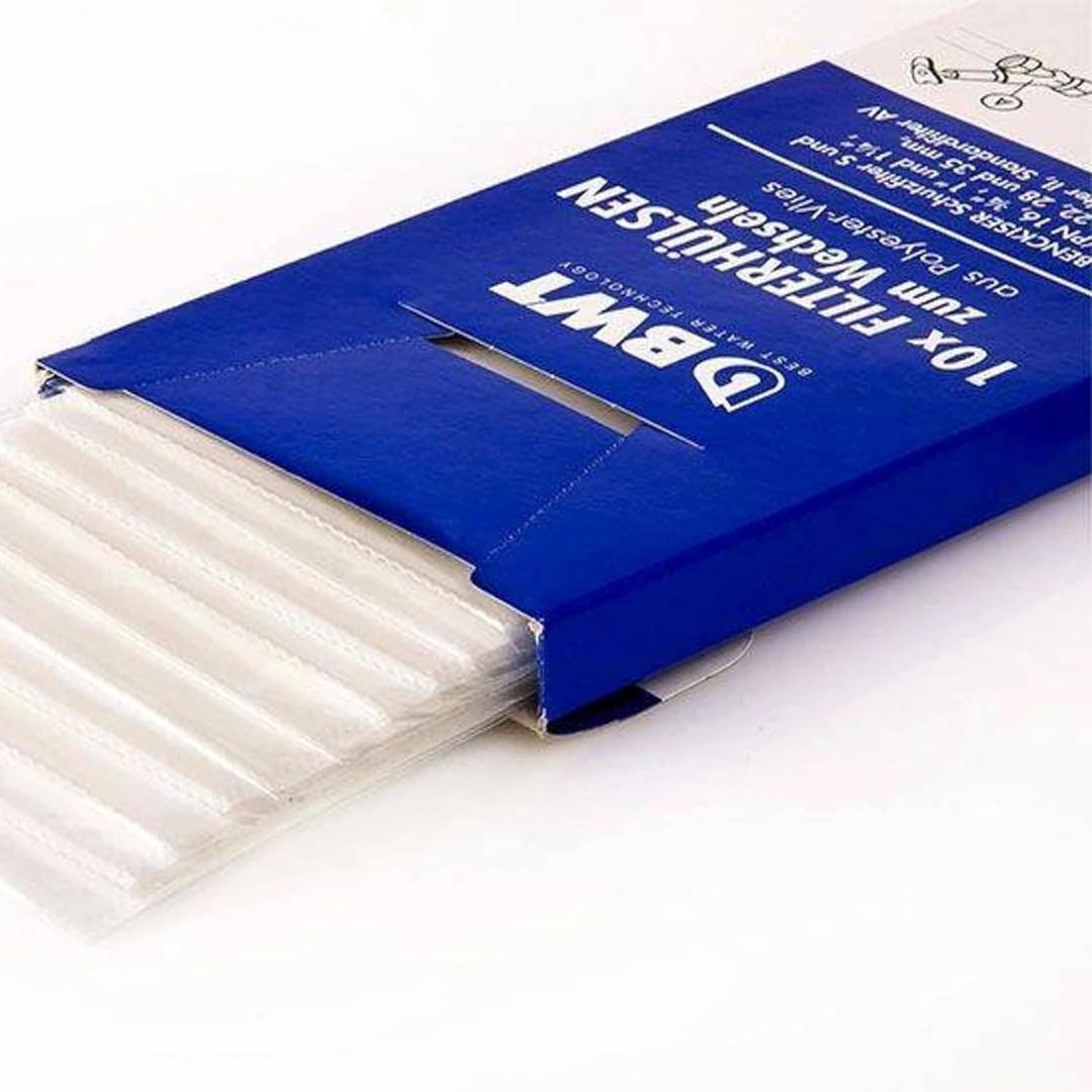 BWT 10999 Filterhülsen zum Wechseln aus Polyester-Vlies DN 20-32 in Wechselbox 10 STK, weiss, Stück
