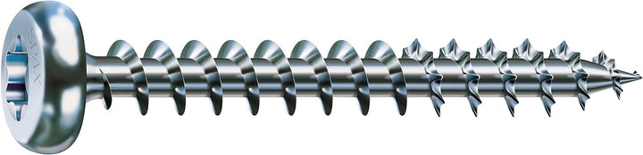 SPAX Universalschraube, 4,5 x 12 mm, 1000 Stück, T-STAR plus, Halbrundkopf, Vollgewinde, 4CUT, WIROX