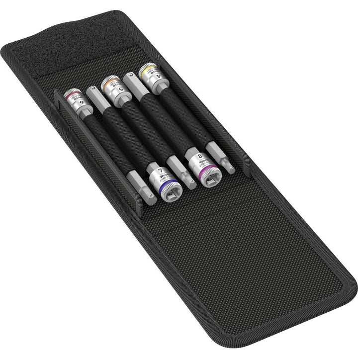 Wera 05003345001 8740 A HF 1 Zyklop Bitnuss-Satz mit 1/4"-Antrieb, mit Haltefunktion für Innensechsk