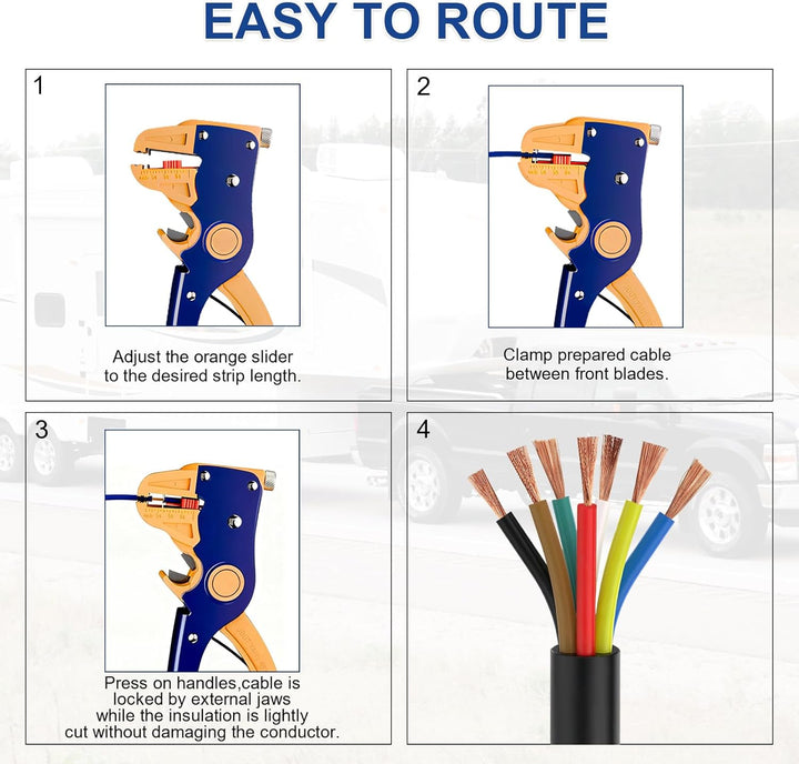 7 Adriges Fahrzeugleitung Kabel 20m, 12V 24V 7 Adriges Anhängerkabel LED-Rücklichter Verkabelung Kab