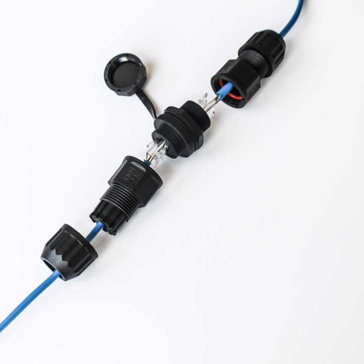 RJ45 wasserdichter Stecker, Buchse auf Buchse, Panelmontage, 8P8C, CAT 6, CAT 5, CAT 5E, M20 IP67 Et