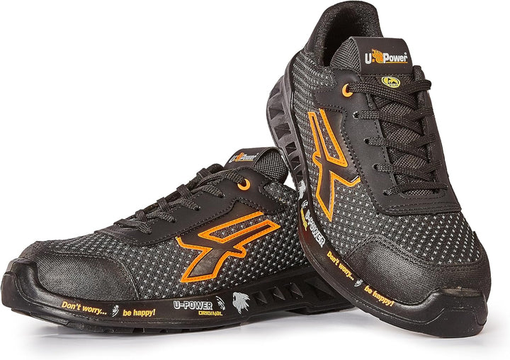 U-Power RED Leve Peter, Sicherheitsschuhe, leichte, durchtrittsichere Unisex-Turnschuhe, Bastsohle,