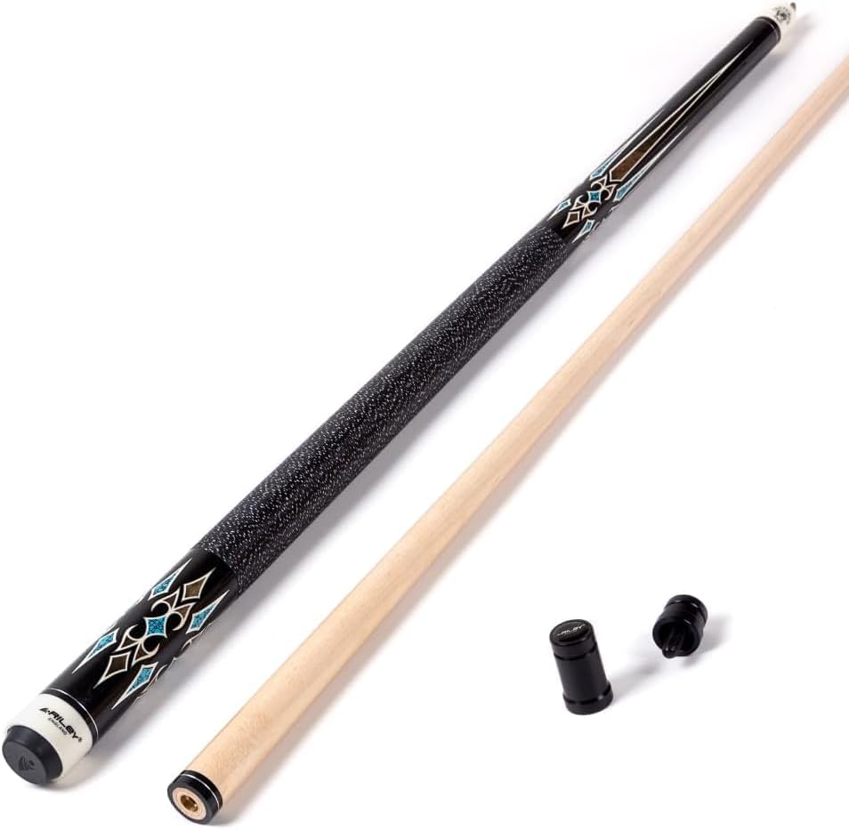 Riley Centurion American Poolqueue mit Leinenummanteltem Griff, 147 cm, 13 mm Spitzen-Gelenkschutz X
