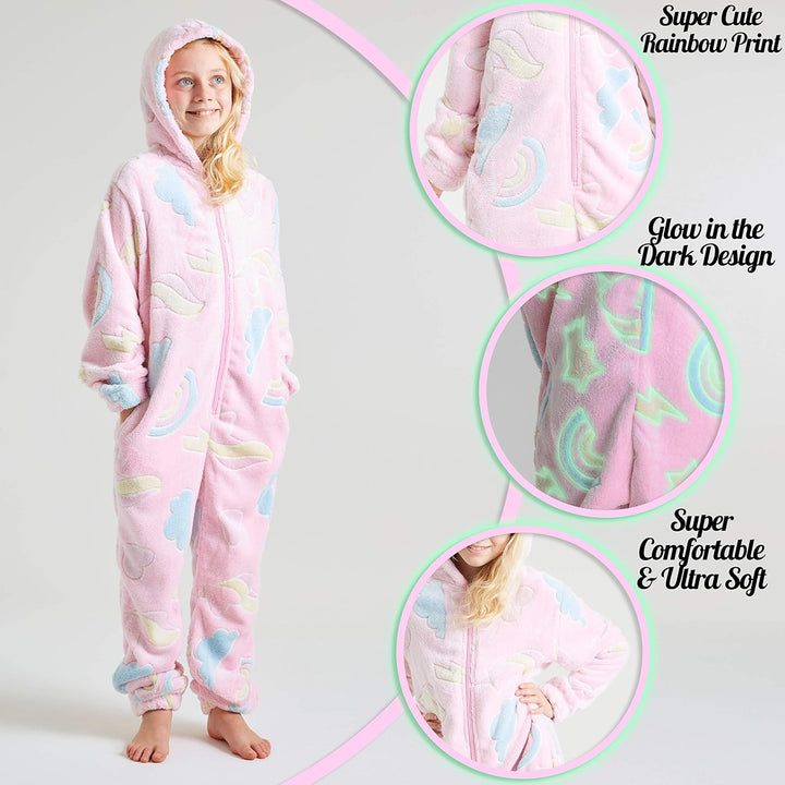 CityComfort Jumpsuit Kinder Einteiler Fleece Overall Onesie Kinder Mädchen Jungen 4-14 Jahre 11-12 J