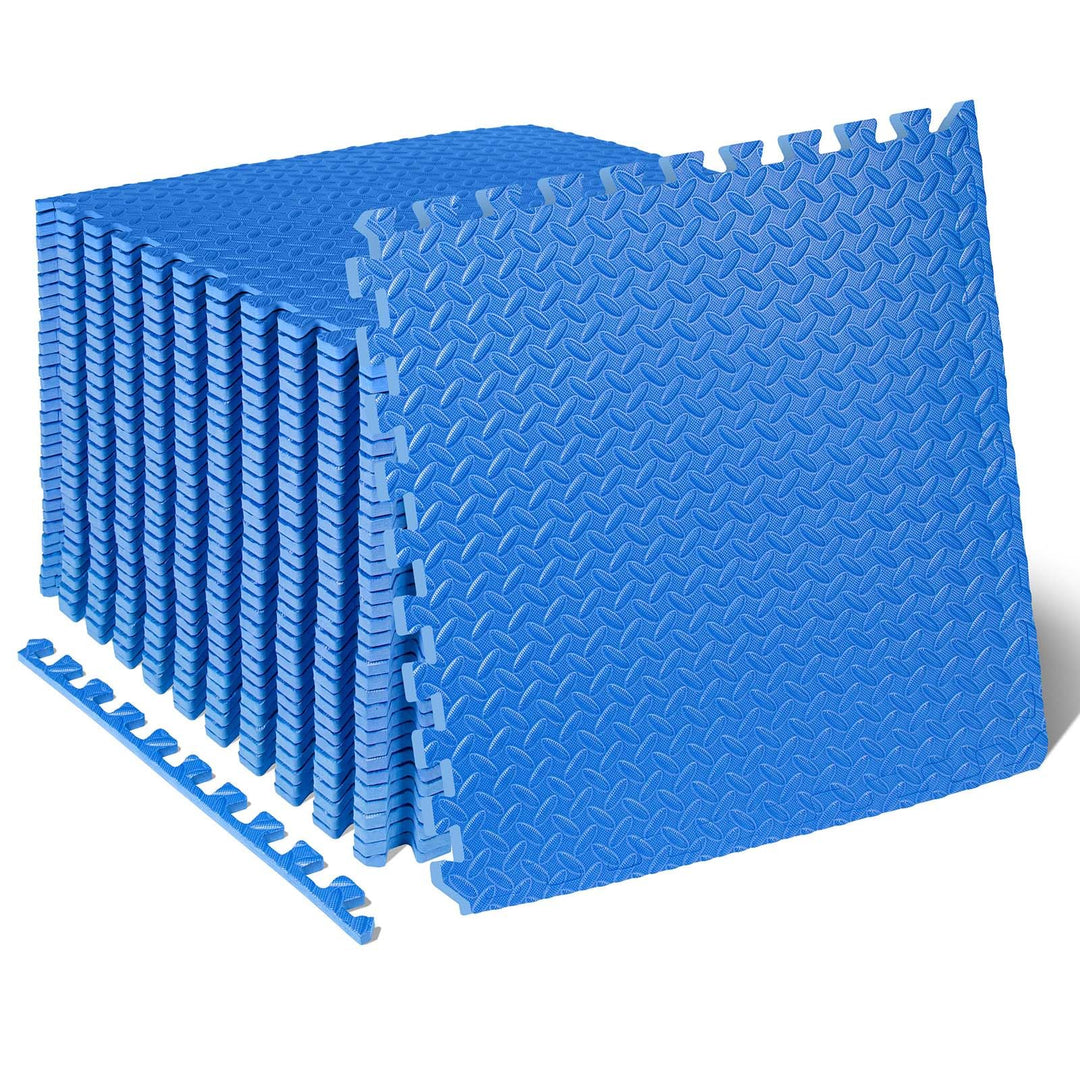 ProsourceFit Puzzle Exercise Mat ½ in, Eva Interlocking Foam Floor Tiles for Home Gym, Mat for Home