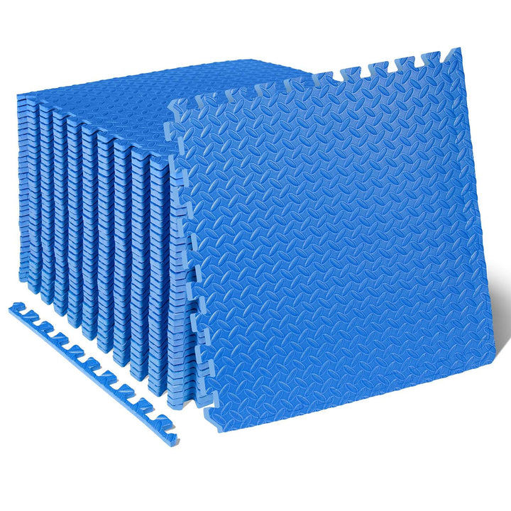 ProsourceFit Puzzle Exercise Mat ½ in, Eva Interlocking Foam Floor Tiles for Home Gym, Mat for Home