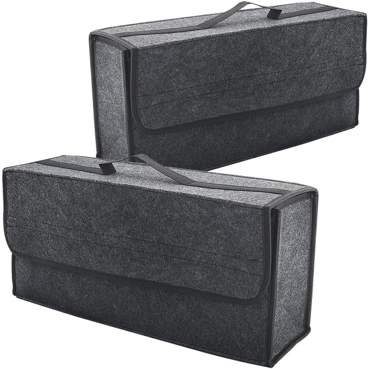 Auto Kofferraum Organizer, Faltbar Kofferraumtasche, Rutschfest Filz Auto Organizer Toolbag mit Klet