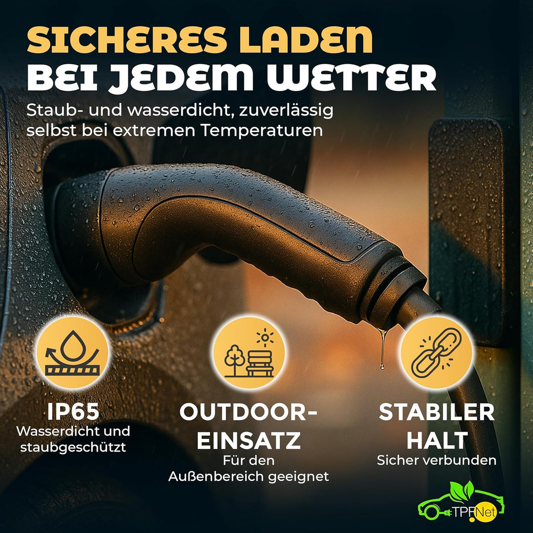 TPFNet Typ 2 Ladekabel 5m – Ladeleistung bis 7.2kW / 32A – Kompatibel mit den meisten Automarken – R
