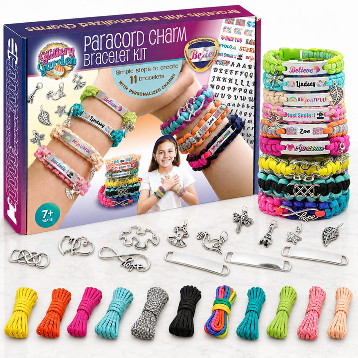 Personalisierte Charm Friendship Bracelet Making Kit: Beste Kinder im Alter von 7-14. Grosse Aktivit