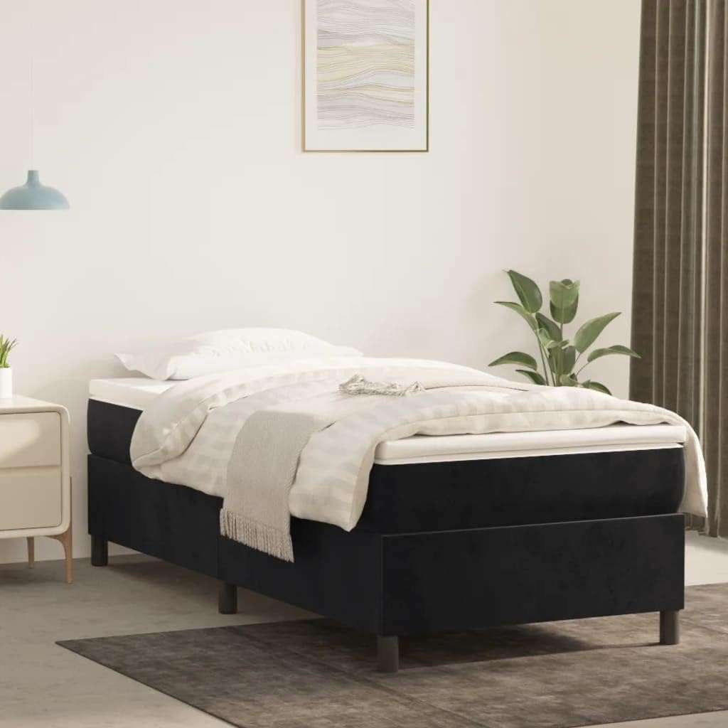 vidaXL Boxspringbett Bettgestell Einzelbett Polsterbett Bett Hotelbett Bettrahmen Lattenrost Schlafz