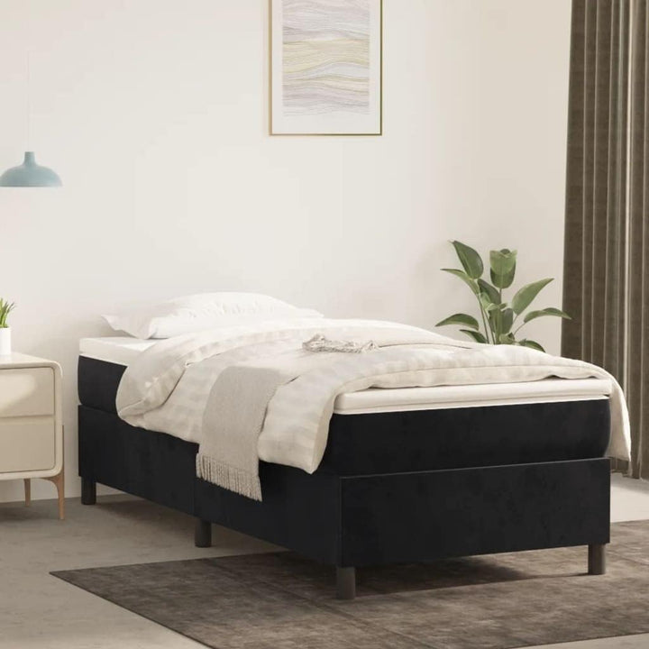 vidaXL Boxspringbett Bettgestell Einzelbett Polsterbett Bett Hotelbett Bettrahmen Lattenrost Schlafz