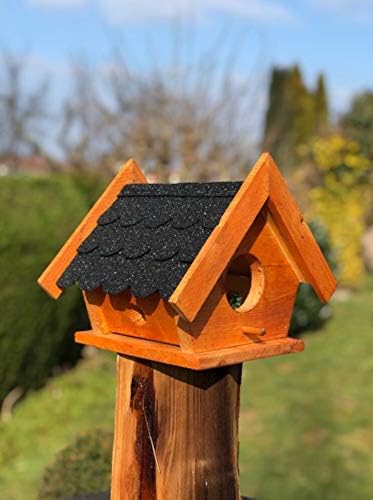 DARLUX Eichhörnchen Futterhaus wetterfest und stabile, Handmade aus eigener Produktion, Futterstatio