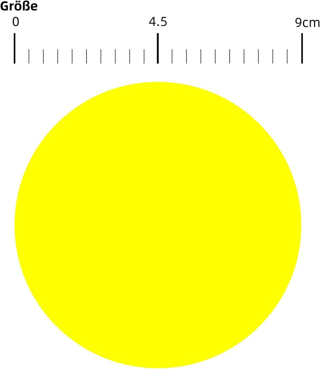 200 Stück Runde Aufkleber Gross 90mm Selbstklebend Klebepunkte Etiketten Farbkodierung kreise Sticke