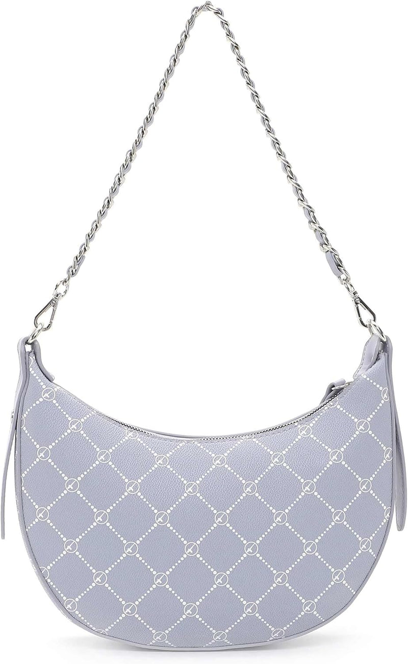 Tamaris Beutel Anastasia Summer 32101 Damen Handtaschen Print Einheitsgrösse Greyblue 855, Einheitsg