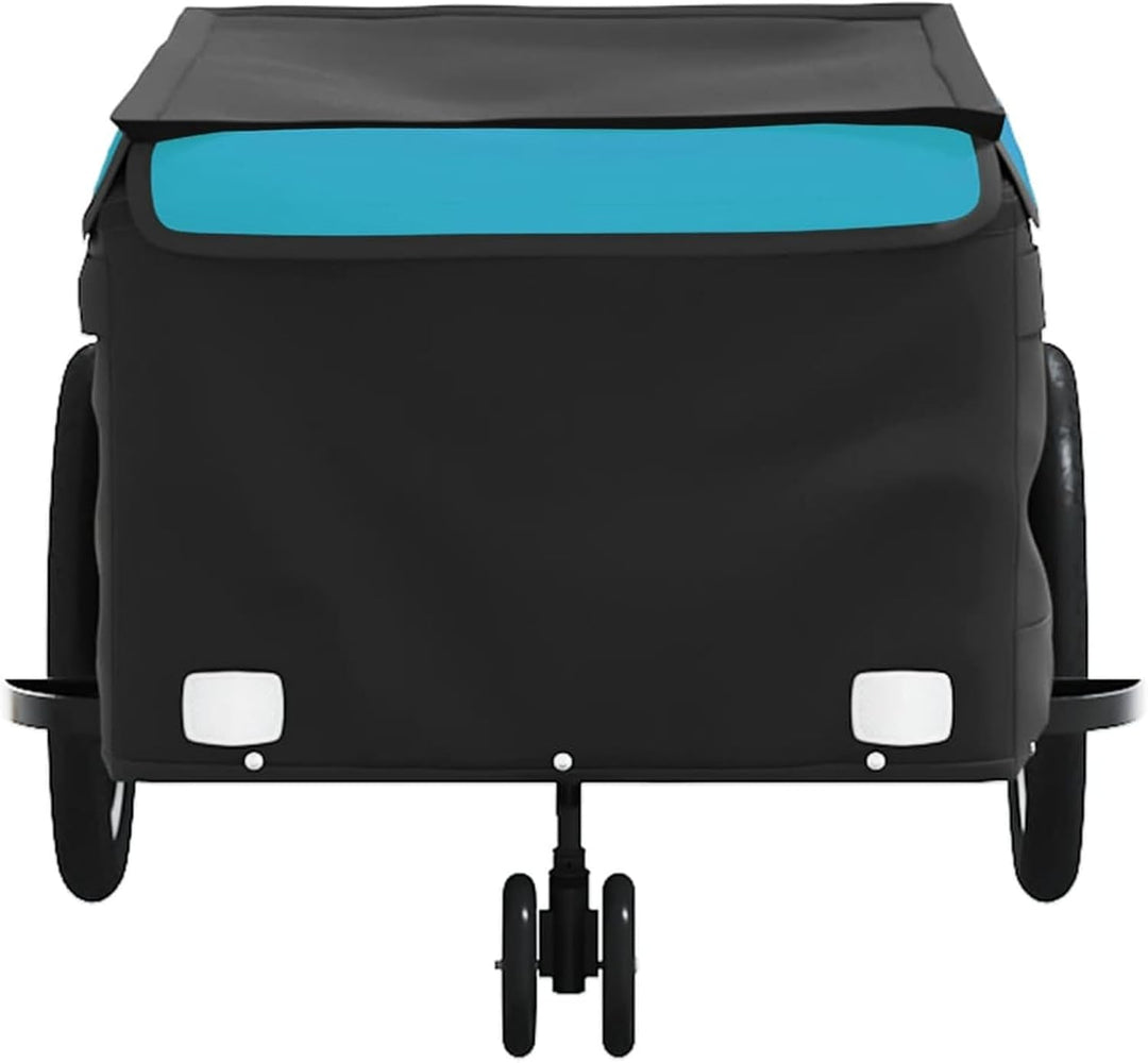 Fahrradanhänger 45kg Eisen Schwarz-Orange,Robust &amp; Vielseitig | Robust &amp; Vielseitig, Max 45kg Tragkr