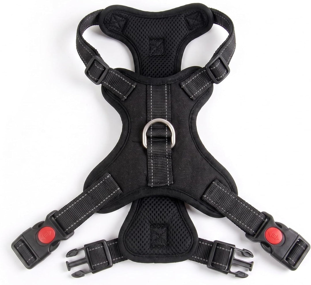 Hundegeschirr XL Anti-Zug mit gepolstertem Griff &amp; Reflektoren für grosse Hunde - Brustgeschirr stuf
