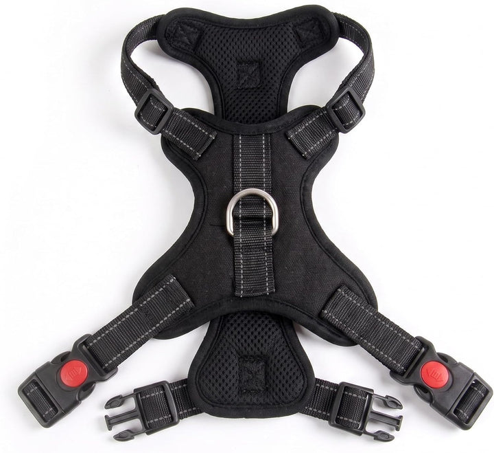 Hundegeschirr XL Anti-Zug mit gepolstertem Griff &amp; Reflektoren für grosse Hunde - Brustgeschirr stuf