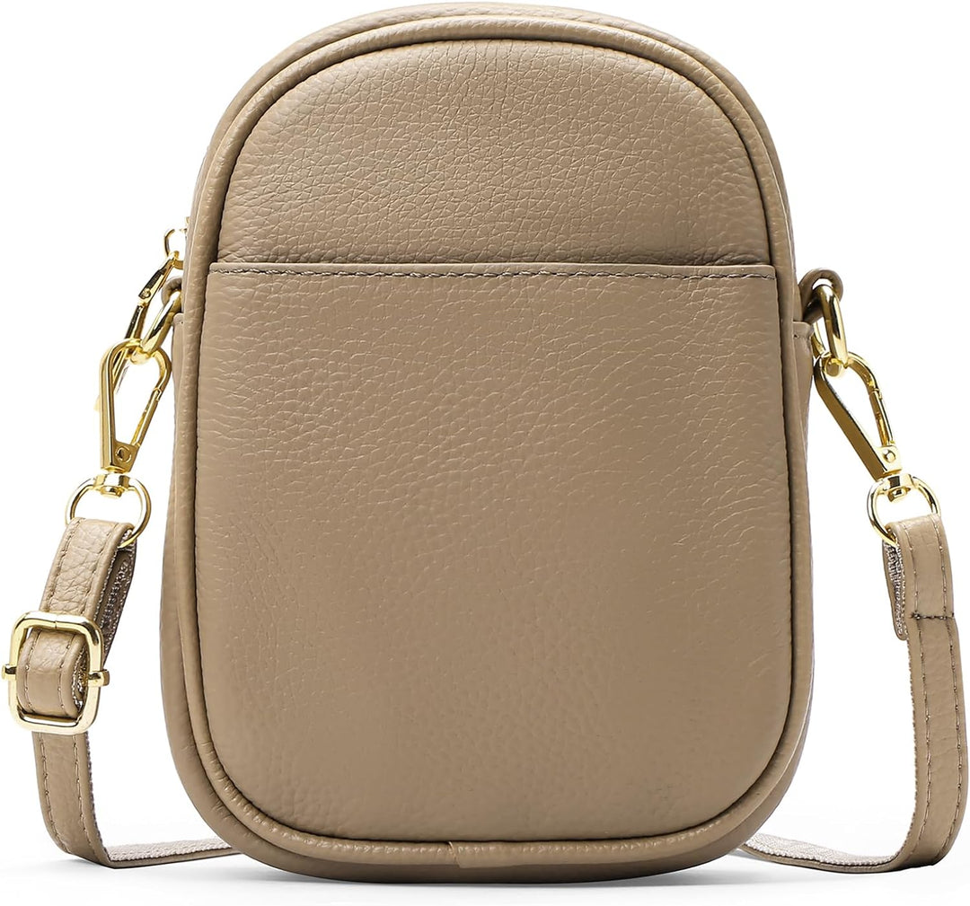 SENDEFN Handy Umhängetasche Damen, Leder Handytasche zum Umhängen Geldbörse Damen, Brieftasche mit V