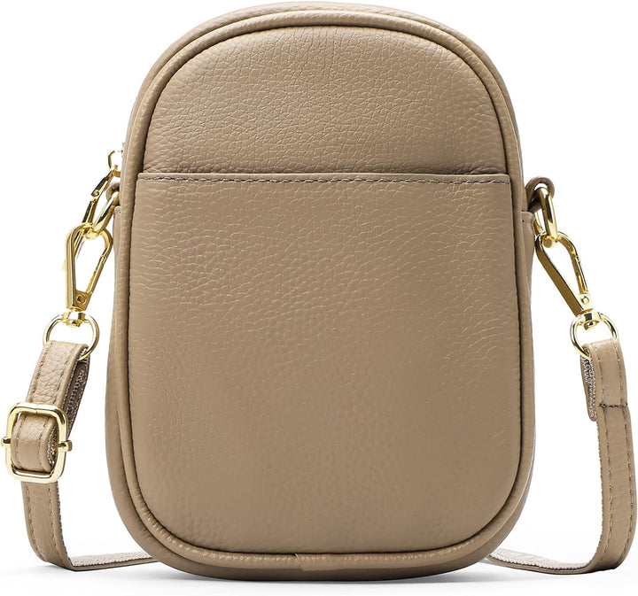 SENDEFN Handy Umhängetasche Damen, Leder Handytasche zum Umhängen Geldbörse Damen, Brieftasche mit V