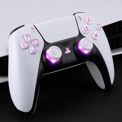 eXtremeRate DTF LED Kit für ps5 Controller BDM-030/040, Ersatz leucht D-Pad Thumbstick Share/Option/