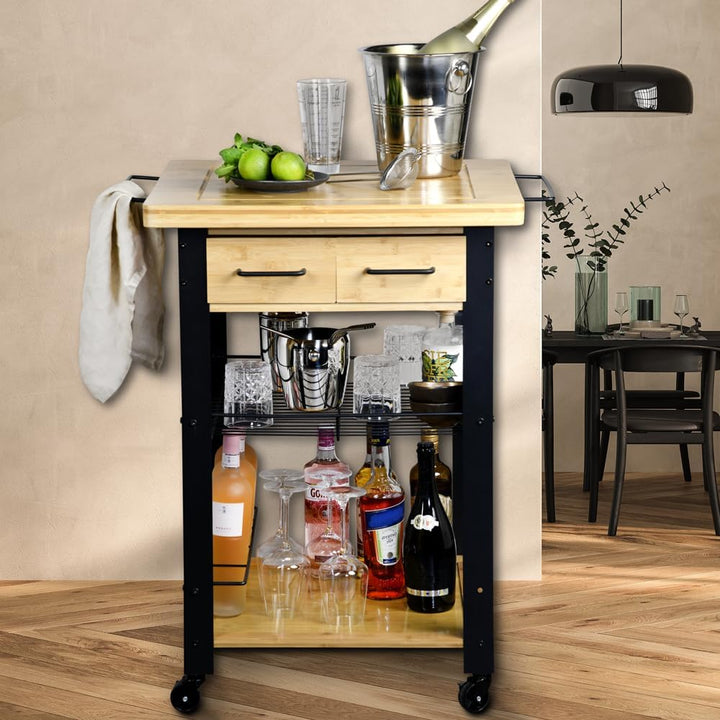 Kesper | Küchenwagen, Material: FSC-zertifizierte Faserplatte, Masse: B: 71 x H: 88 x T: 60cm, Farbe