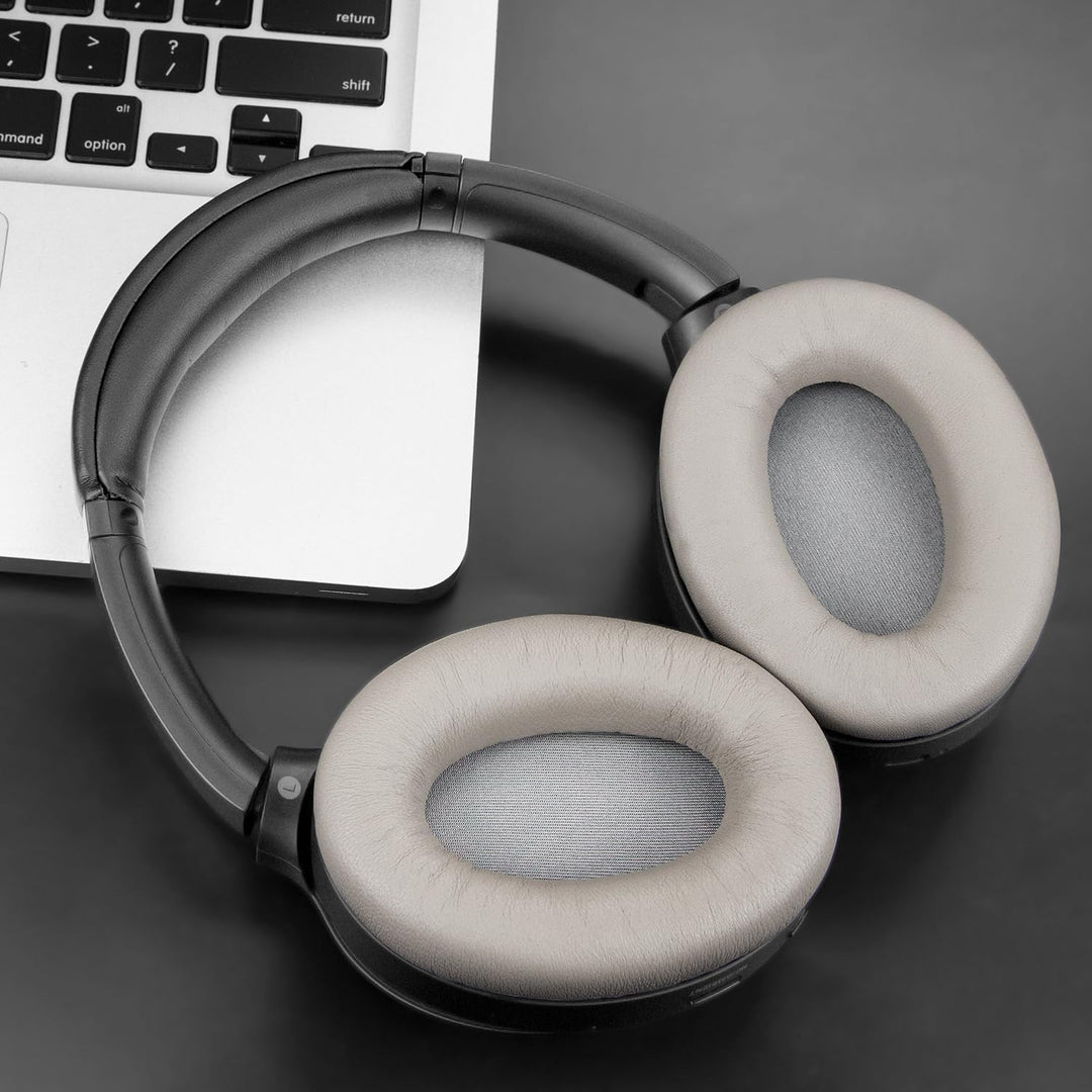 SOULWIT Lammfell Ersatzpolster Ersatz Ohrpolster für Sony WH-1000XM3 (WH1000XM3) Over-Ear Kopfhörer,