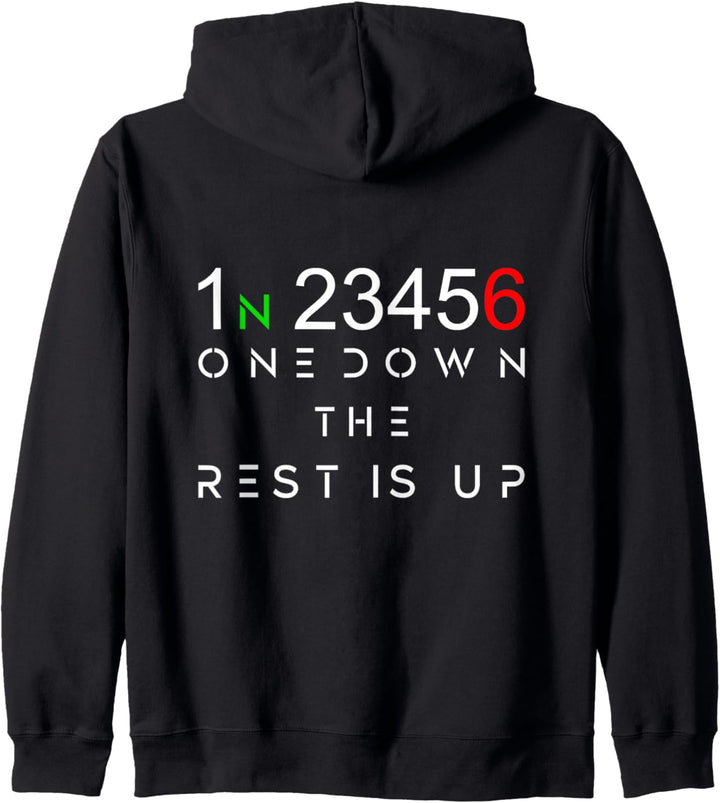 One Down The Rest Is Up - Motorrad Kapuzenjacke