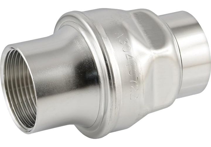Edelstahl 1.4401-Rückschlagventile leichte Bauform 16 bar - Druckluft Wasserventile (Werkstoff: Edel