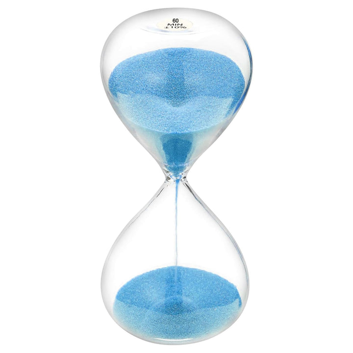SuLiao Sanduhr, Sanduhr 60 Minuten Blau Glas Sanduhr Zeit Sanduhr Grossr 60 Min Geeignet für Home De