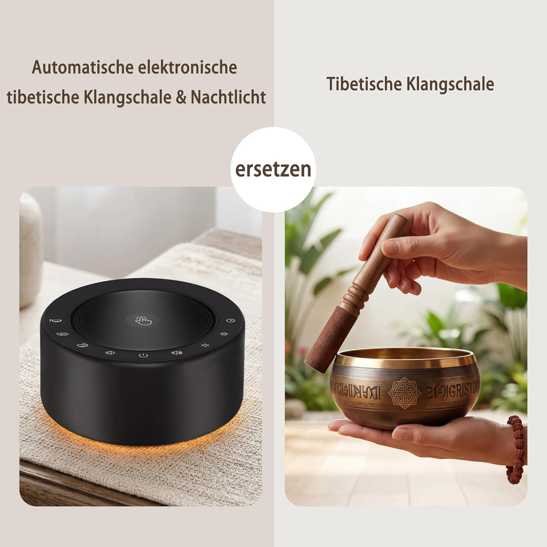 Kipcush Tibetische Meditationsschalen-Klangmaschine – 7 Klangschalen in verschiedenen Grössen für Yo