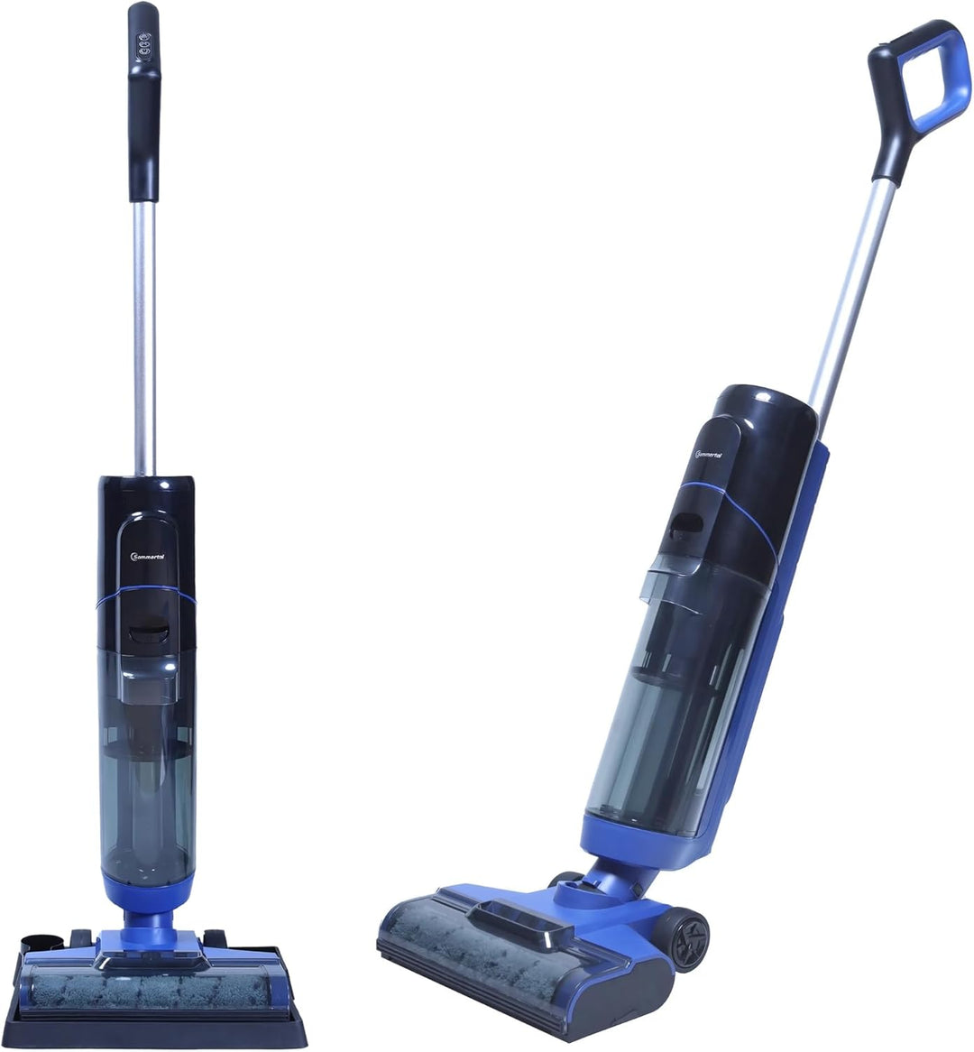 Sommertal Nass Trockensauger Akku – starker Kabelloser Wischsauger mit Selbstreinigung, 700ml Doppel