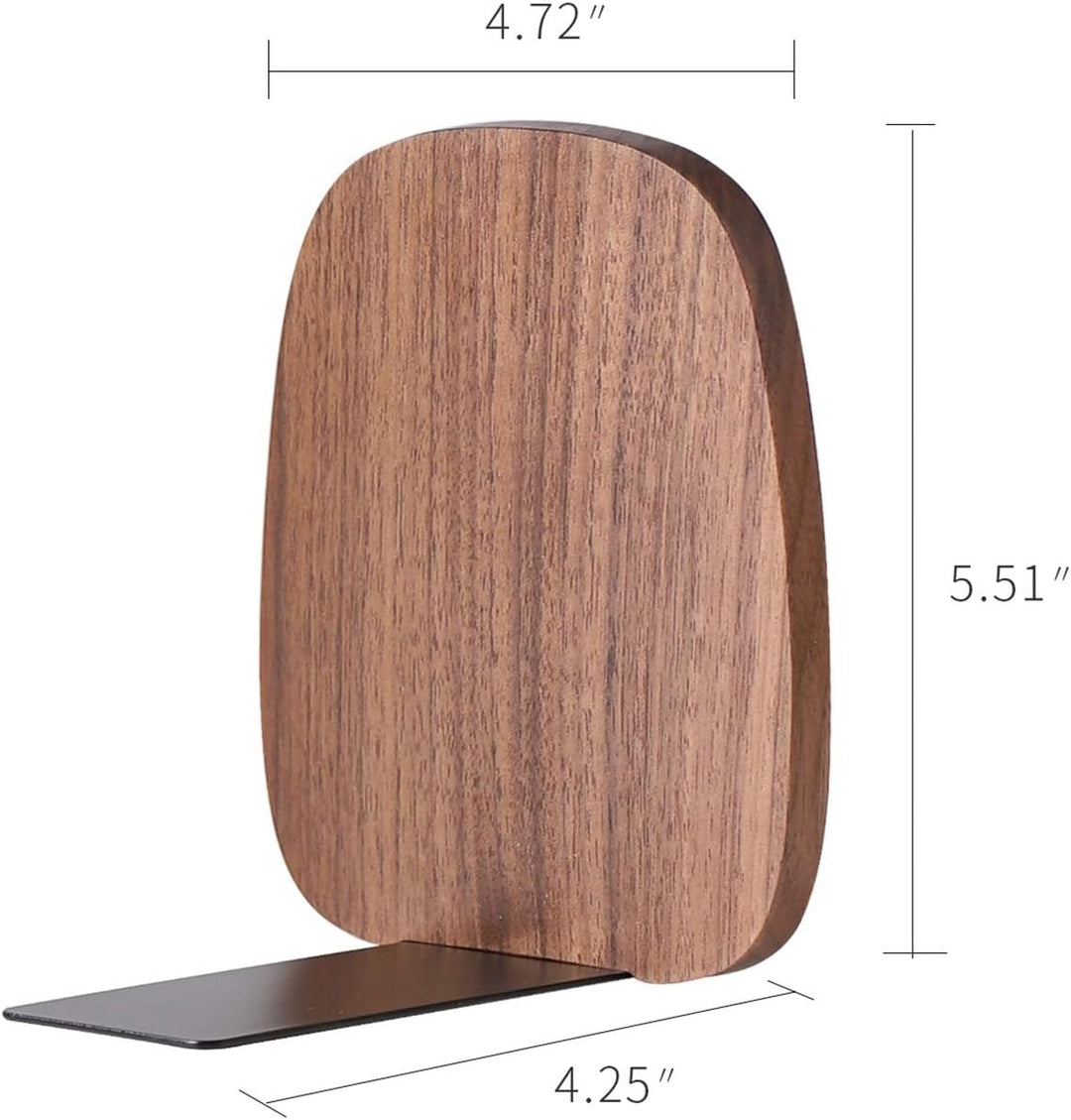 Muso Wood Buchstütze, Buchstützen aus Holz Buchhalter für Regale Dekorative Bücherstützen Buchhalter
