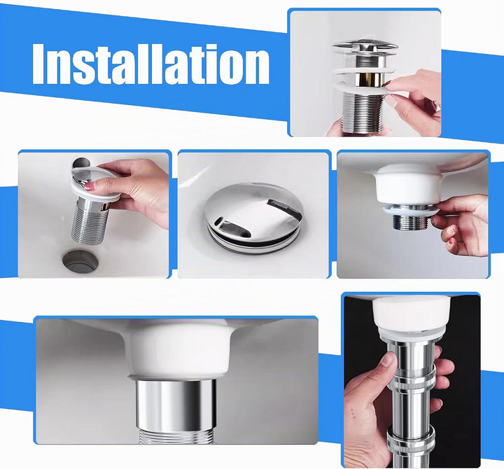 Universal Syphon Badezimmer Waschbecken bad + Pop Up Ablaufgarnitur Waschbecken mit überlauf für All