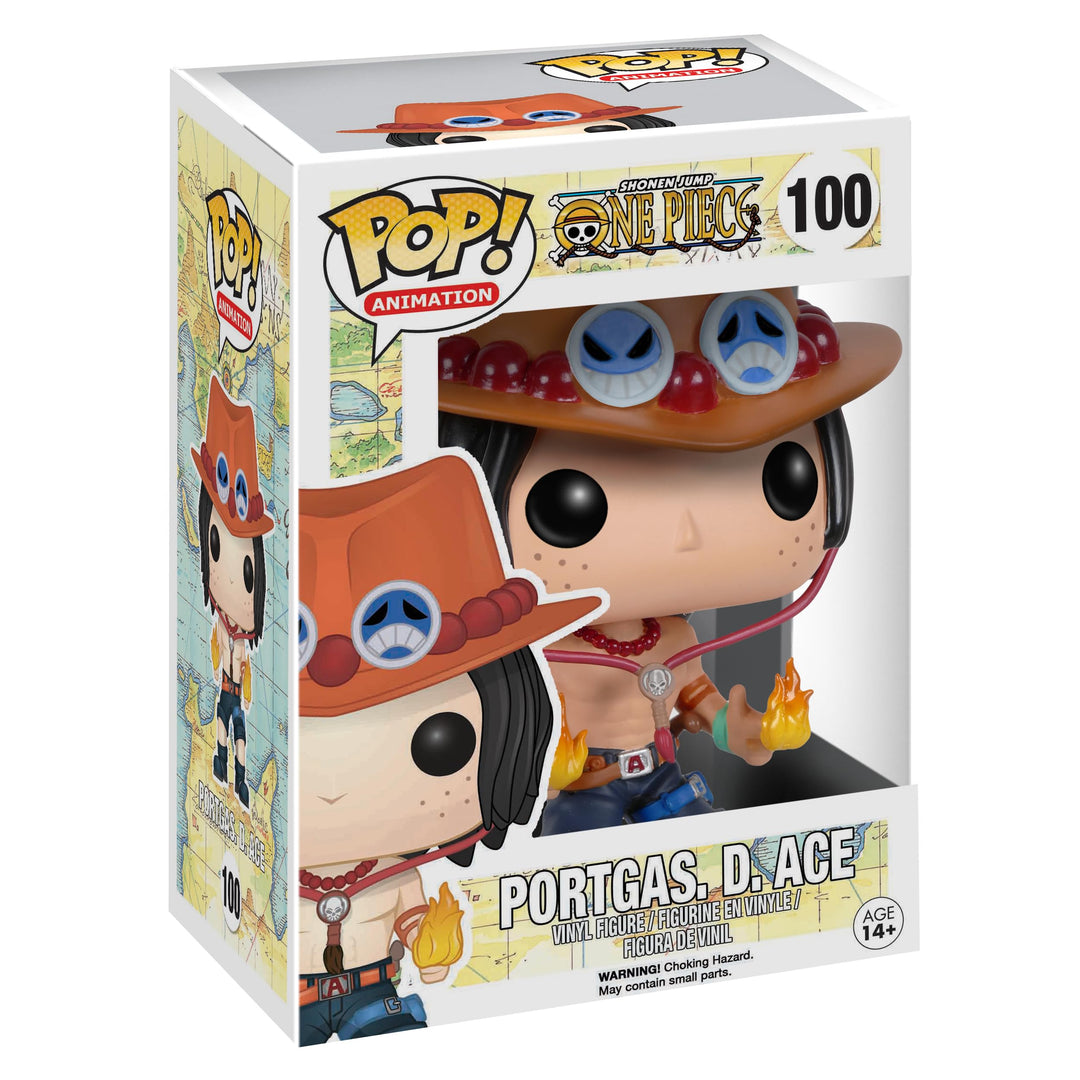 Funko Pop! Animation: One Piece - Portgas D. Ace - Vinyl-Sammelfigur - Geschenkidee - Offizielle Han