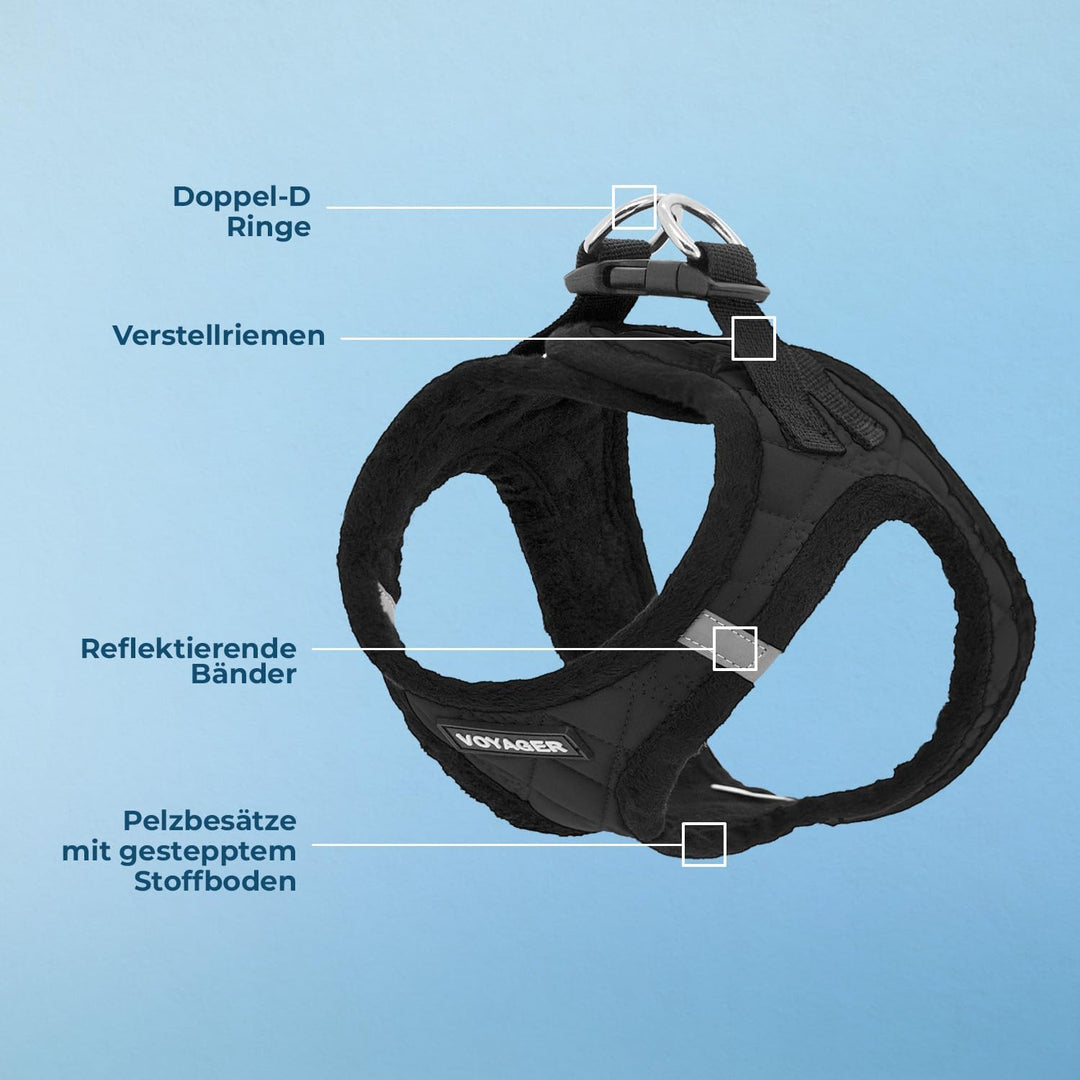 Voyager Step-In Plüsch-Hundegeschirr by Best Pet Supplies - Step-In-Westengeschirr für kleine und mi