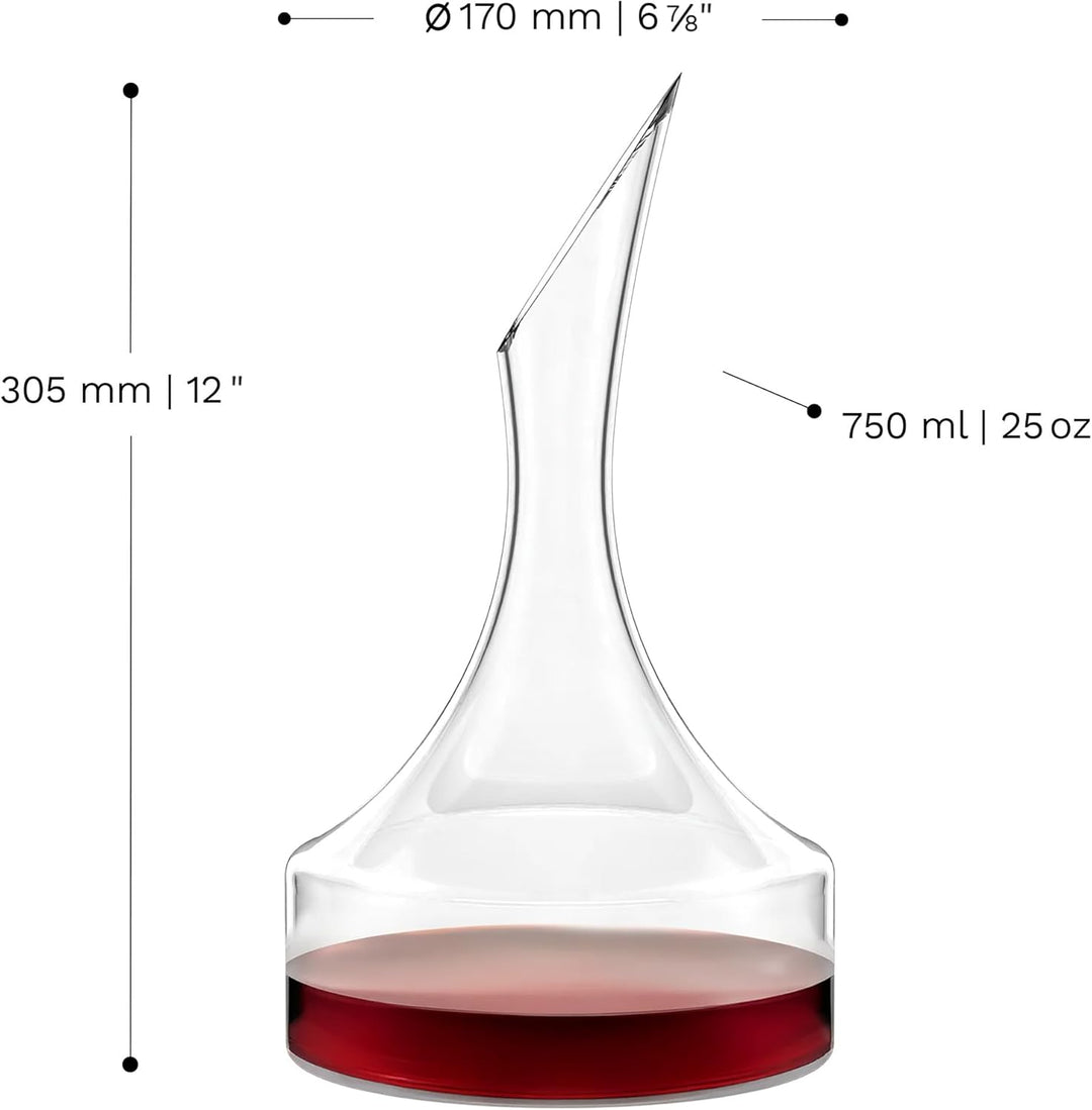 Stölzle Lausitz Dekanter Osorno Vulkanos Mundgeblasen/Rotwein Dekanter mit besonderer Optik/Wein Dek