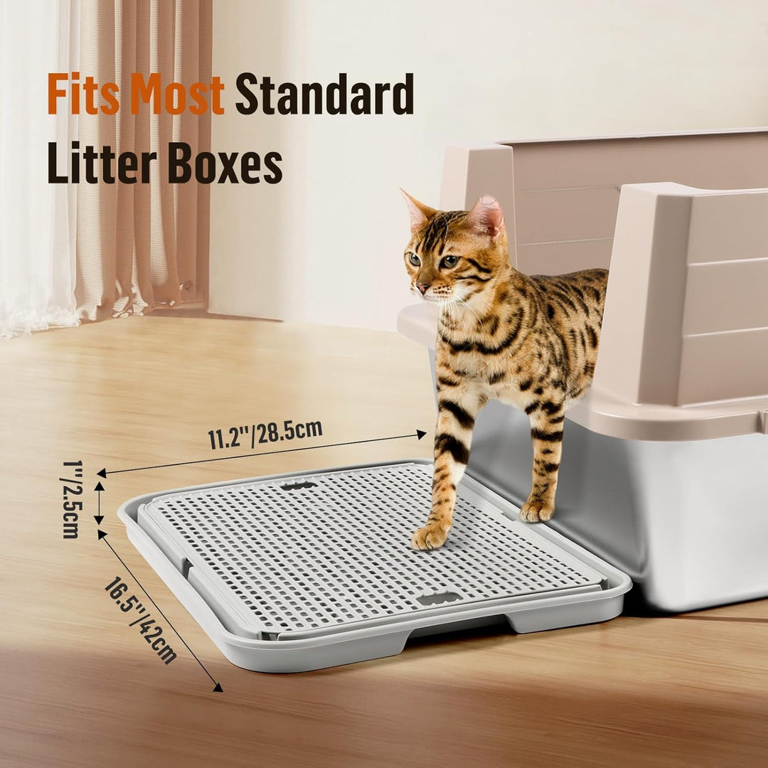grosse Katzentoilette Rampe Matte, 42x30CM Katzentreppe, Katzenstreu Catcher für automatische selbst