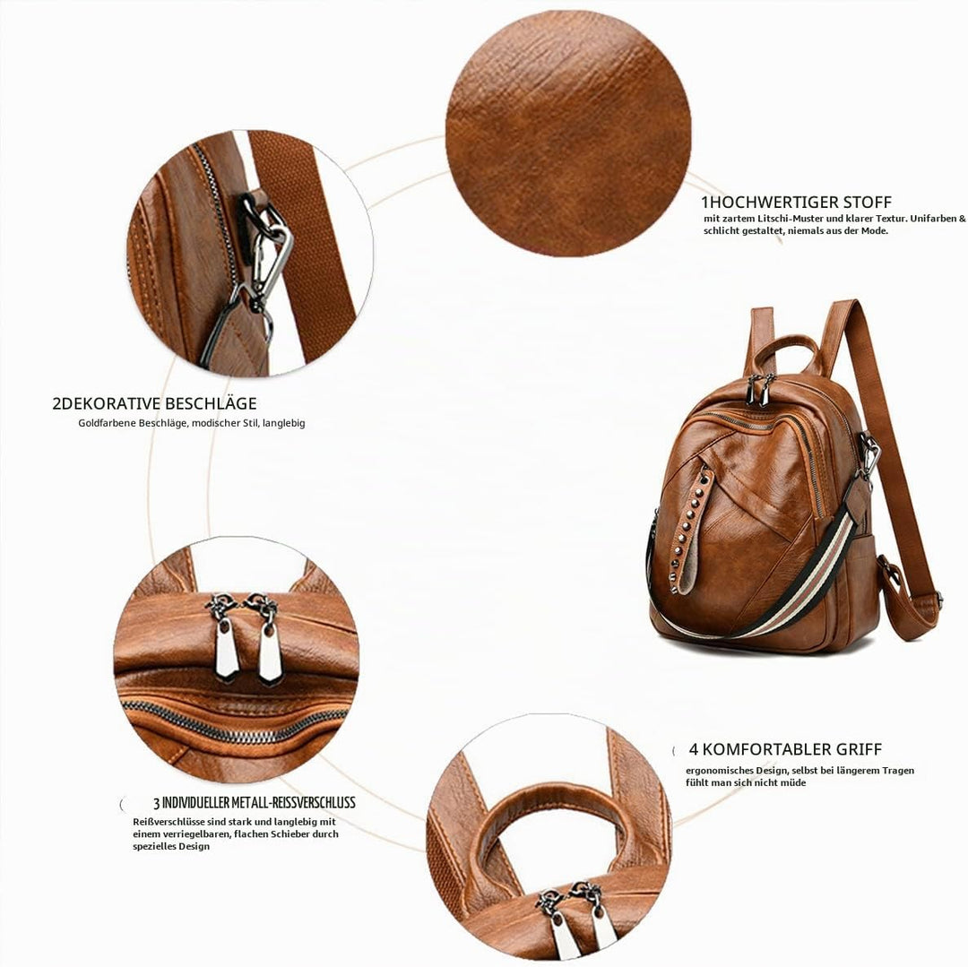 BUKESIYI Damen Tasche Rucksack Handtasche Frauen Backpack Klein Anti Diebstahl Schulrucksack Laptop
