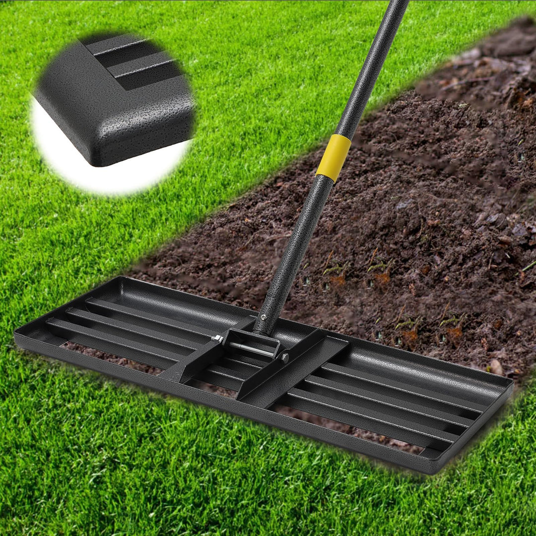 Rasen Rakel Rasenrechen Rasen Nivellierrechen Metall Golf Gartengras Surface Rasenwerkzeug Rakel für