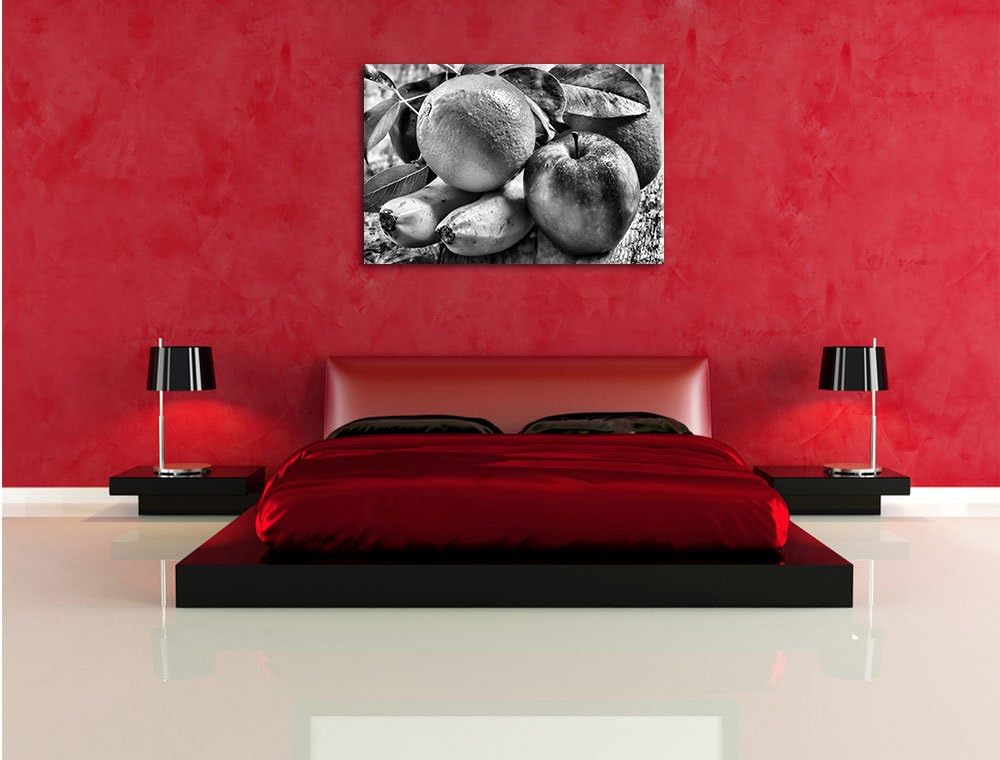 Pixxprint Obst und Gemüse als Leinwandbild/Grösse: 100x70 cm/Wandbild/Kunstdruck/fertig bespannt, 10