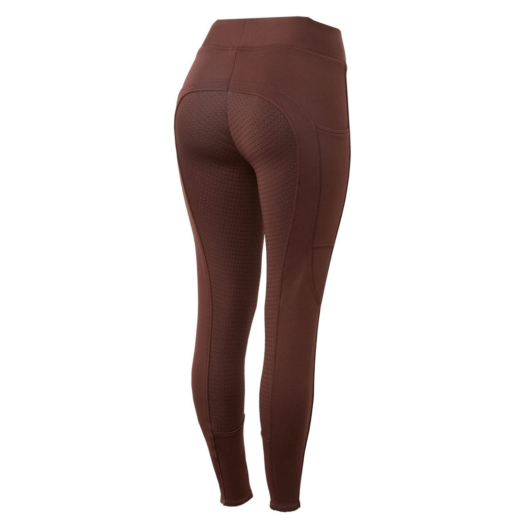 HORZE Damen Thermoreitleggings Active mit Handytasche, Winterreithose, Thermo Reithose Damen 36 Rum