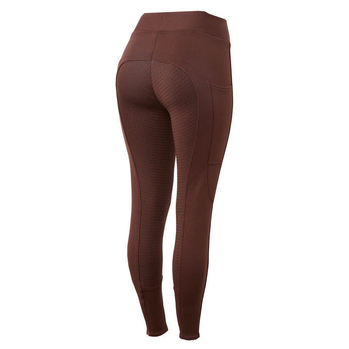 HORZE Damen Thermoreitleggings Active mit Handytasche, Winterreithose, Thermo Reithose Damen 36 Rum