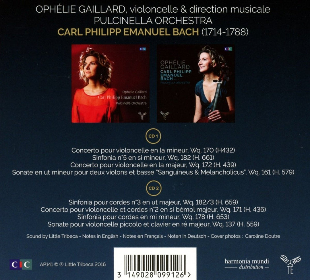 Oeuvres pour Violoncelle, Audio-CD