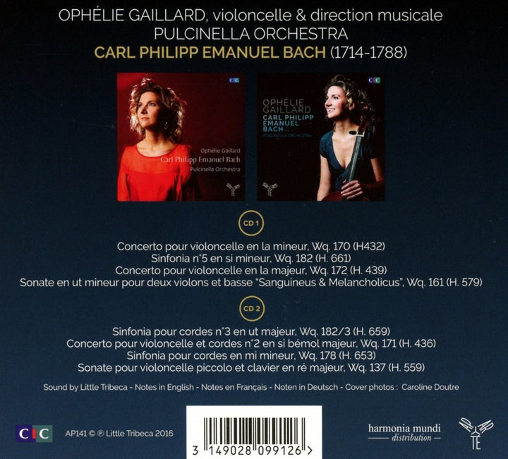 Oeuvres pour Violoncelle, Audio-CD