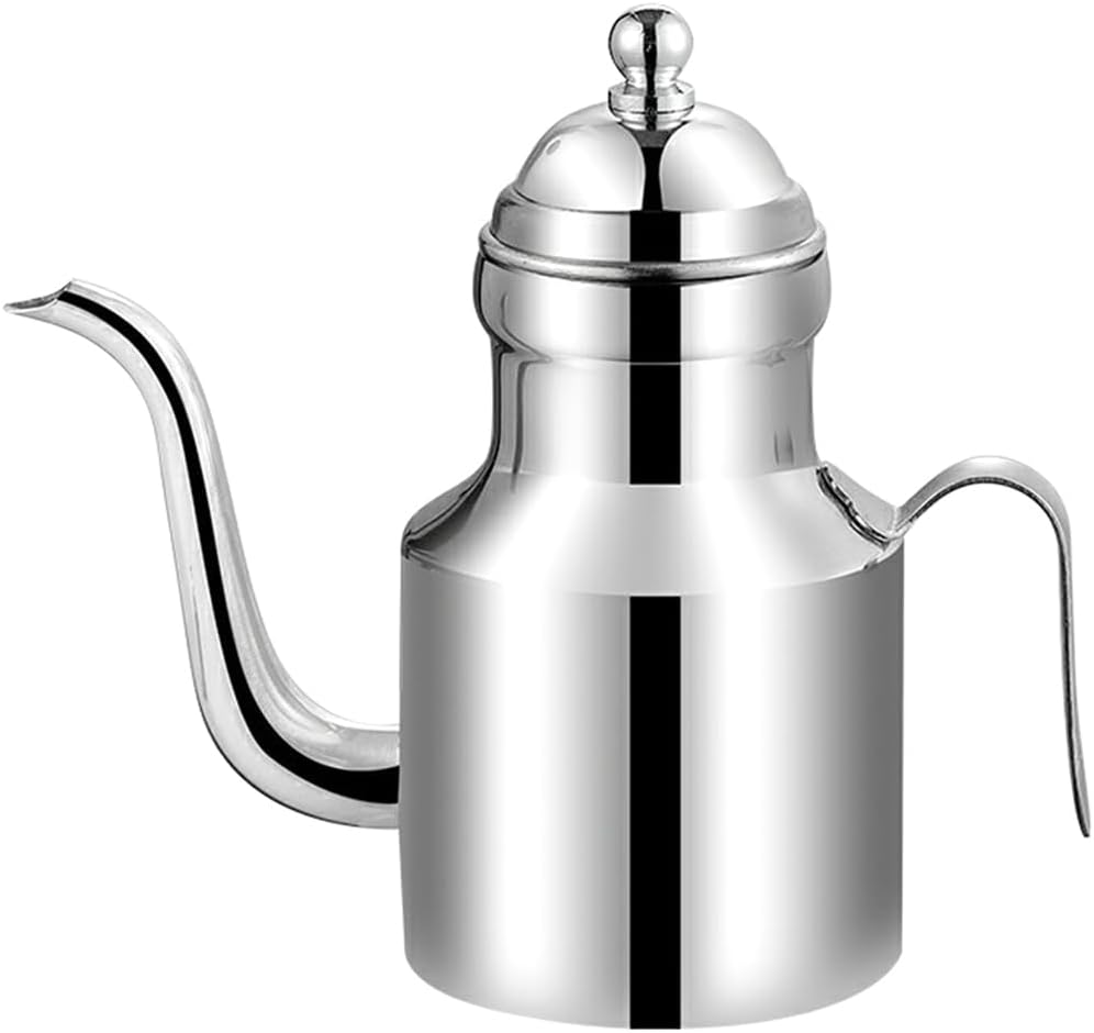 YARNOW Öltopf Aus Edelstahl Japanische Sossenflasche Ölspender Für Die Küche Olivenöl Cruet Ölausgie