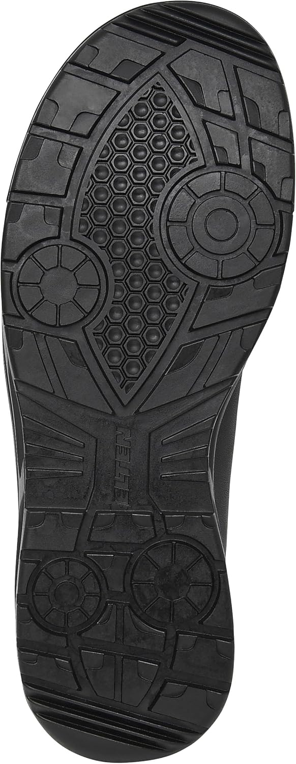 ELTEN Sicherheitsschuhe Noel XX10 Black Low ESD S2, Damen und Herren, Leder, Stahlkappe, leicht, spo