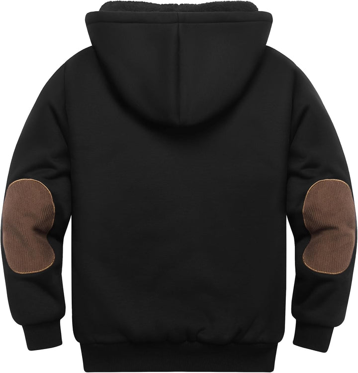 JACKETOWN Jungen Sweatjacke Gefüttert Kinder Hoodie Sweatshirt Kapuzenpullover Fleecejacke mit Kapuz