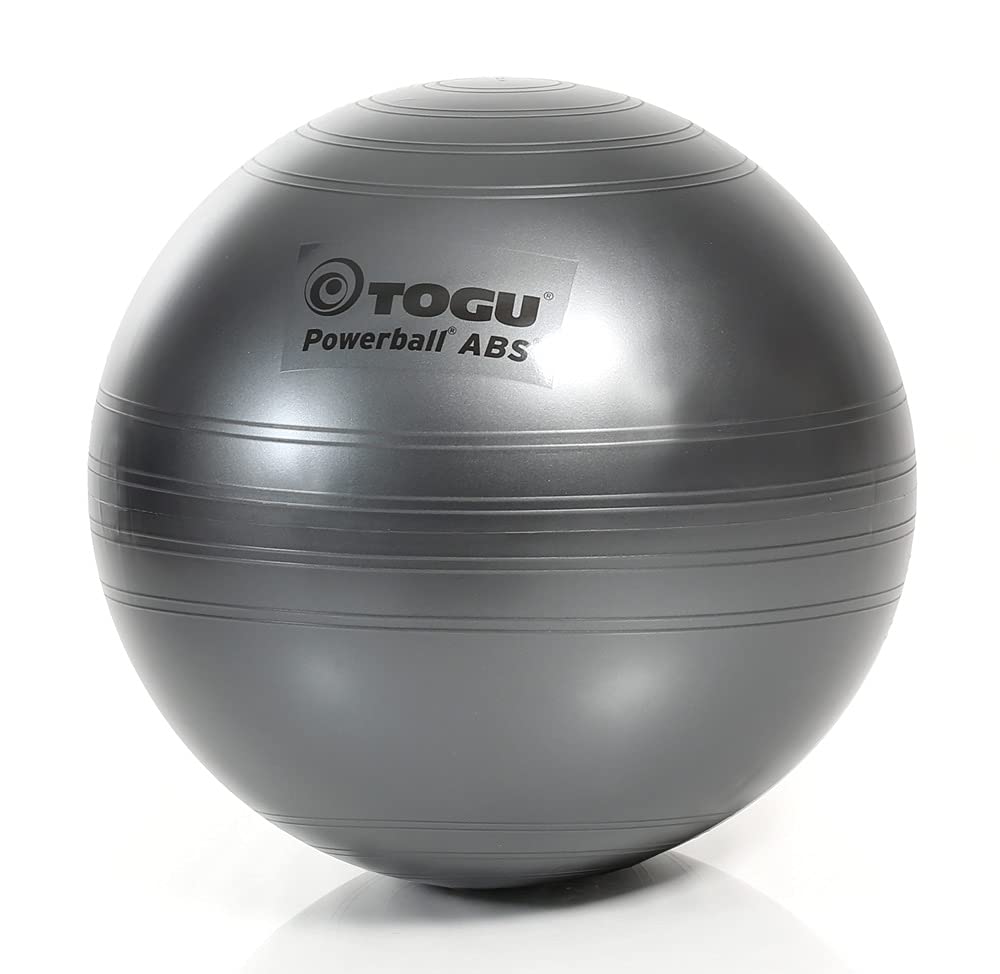TOGU Gymnastikball Powerball ABS (Berstsicher) 55 cm anthrazit, 55 cm anthrazit