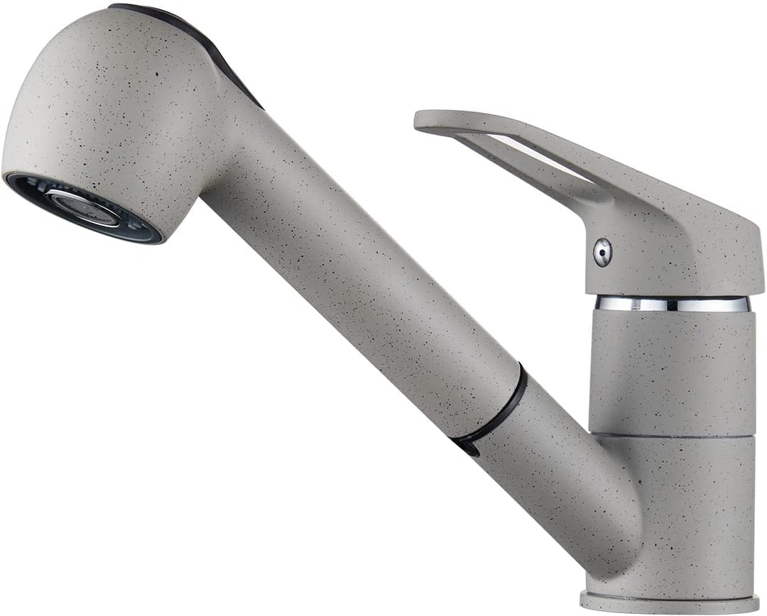 Wasserhahn Küche Ausziehbar, Auralum Küchenarmatur mit Brause Ausziehbar, Mischbatterie Küche mit 2