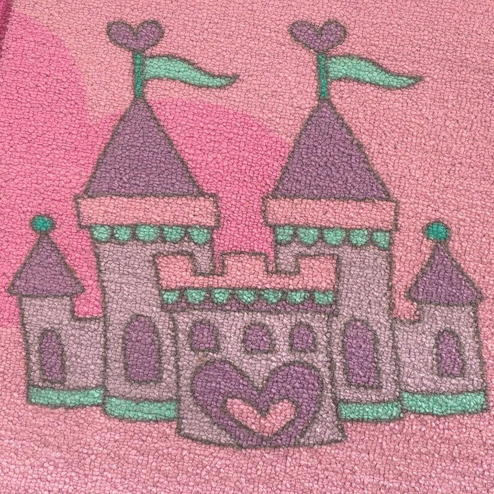 Teppich-Traum Prinzessinnen Hüpfspiel Kinder Spielteppich mit Schmetterlingen & Herzen in pink, Läuf